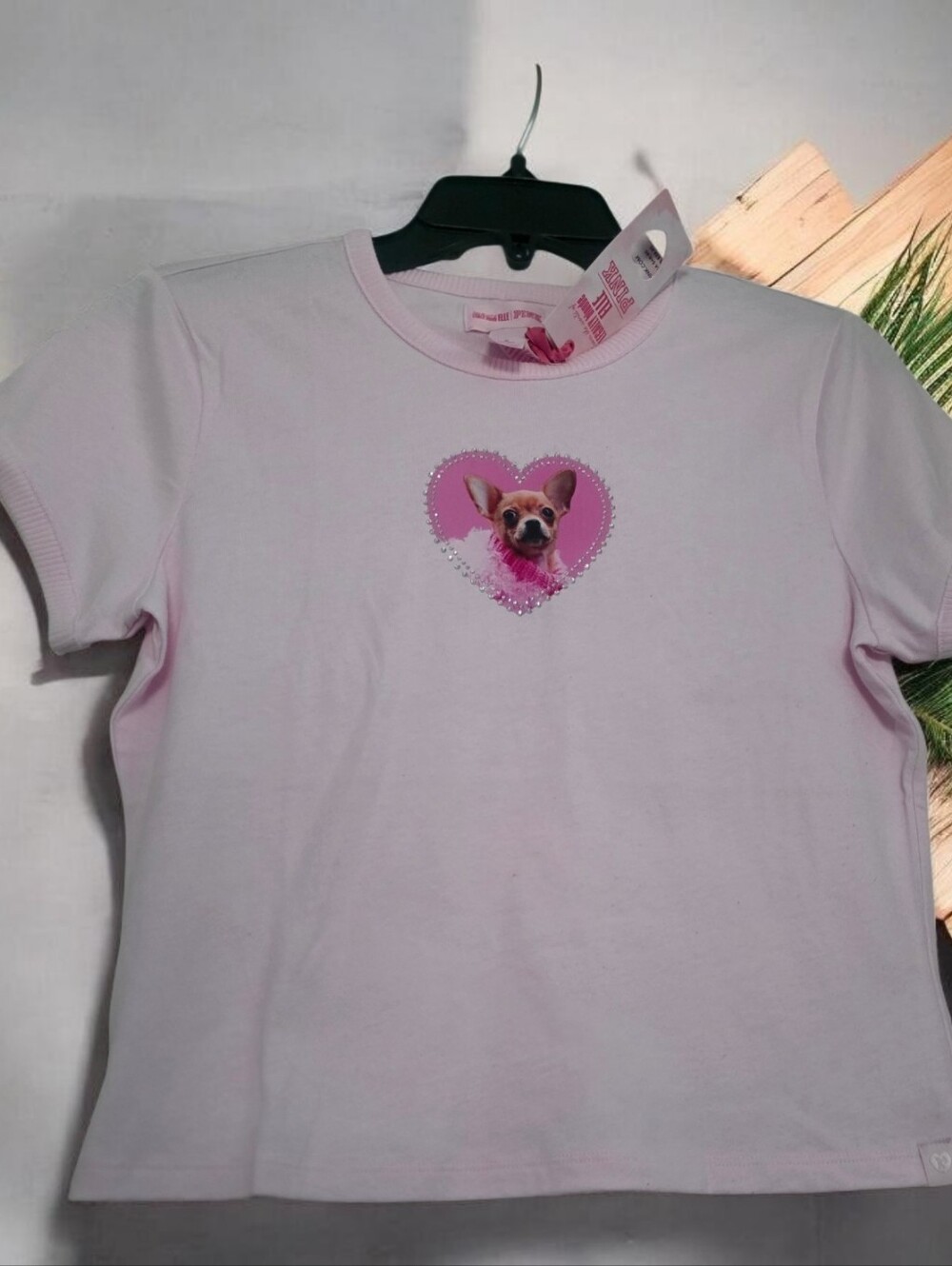 PINK BRAND ELLE From Legally Blonde Tee with Bruiser The Chihuahua
